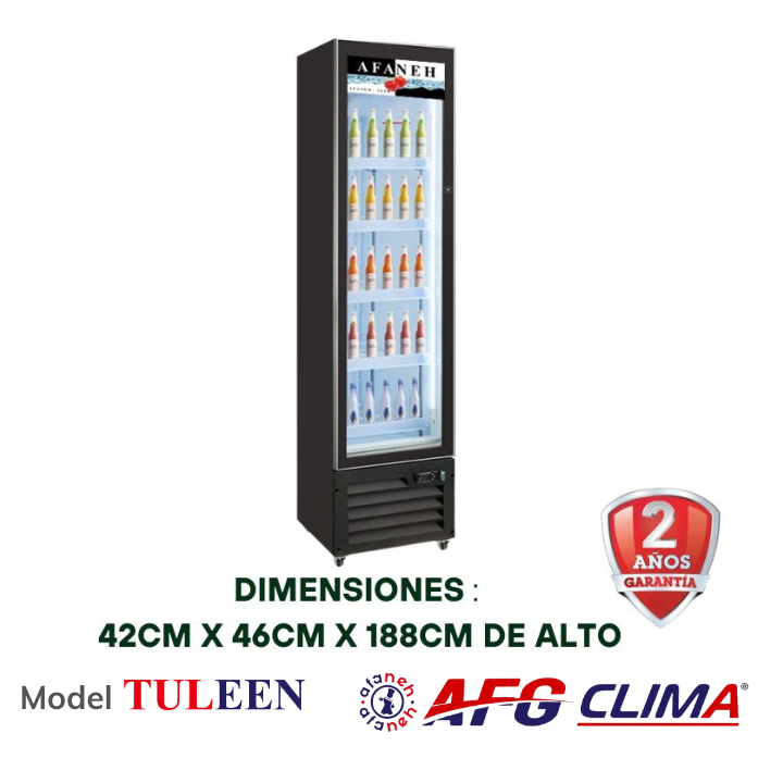 Refrigerador comercial de 1 puerta de vidrio para comercializador, refrigerador vertical con luz LED B