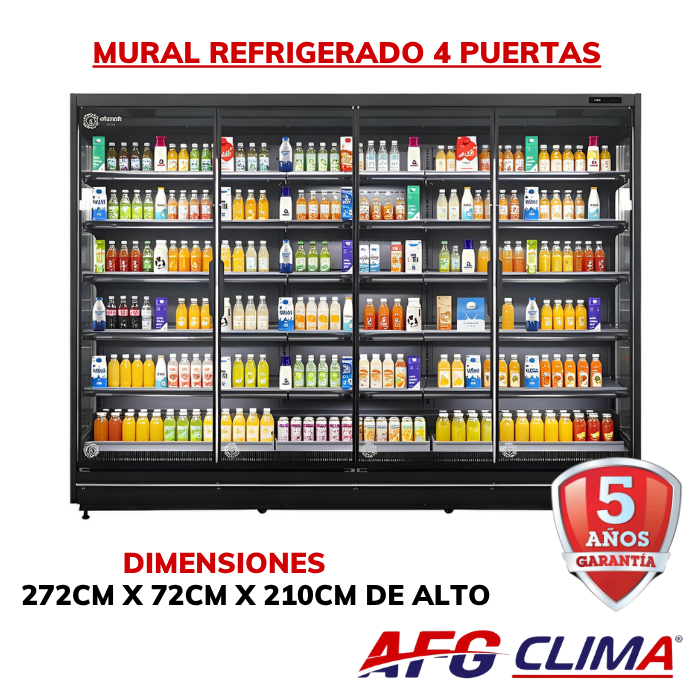 Mural refrigerador 4 Puertas